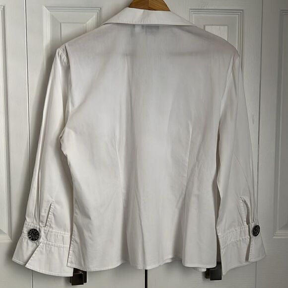 ULTIMATE Grey Skirt Size 14 / Willi Smith White Shirt/Shacket Size XL - Picture 9 of 16
